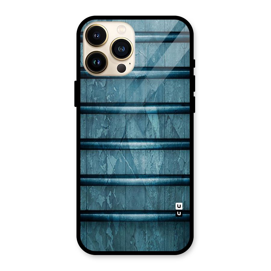 Rustic Blue Shelf Glass Back Case for iPhone 13 Pro Max