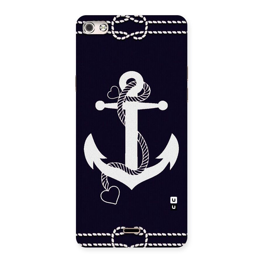 Sail Anchor Back Case for Micromax Canvas Silver 5