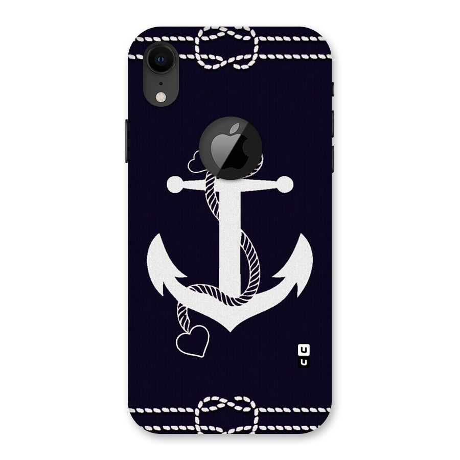 Sail Anchor Back Case for iPhone XR Logo Cut