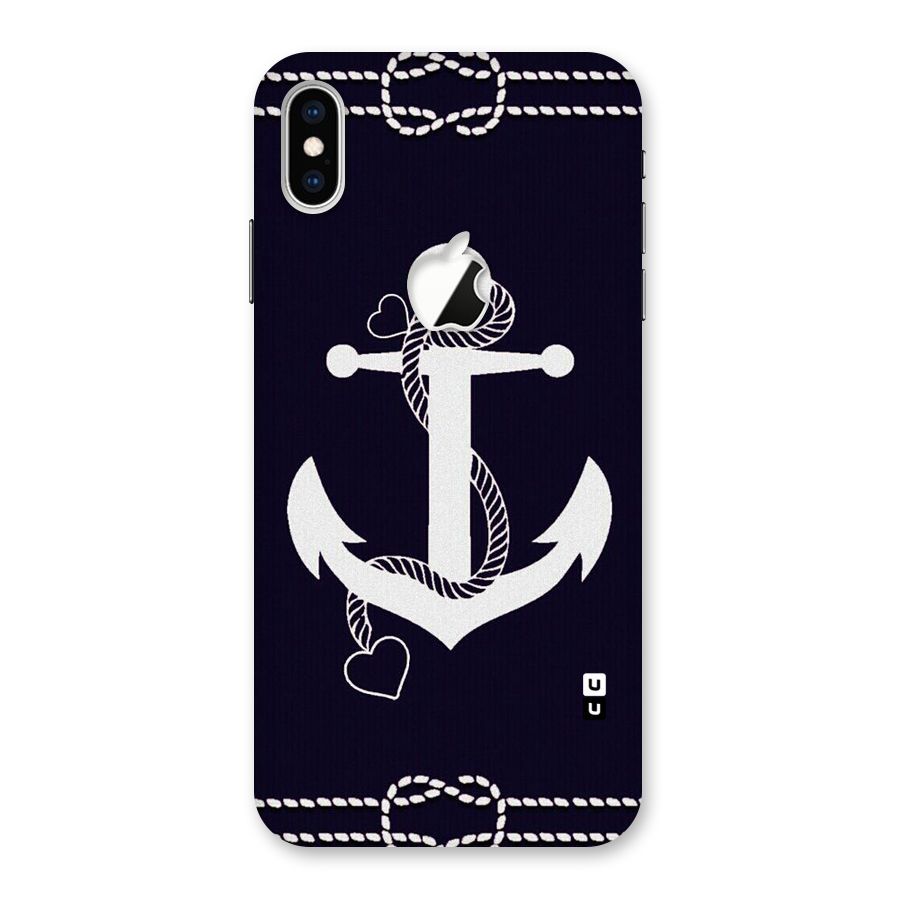 Sail Anchor Back Case for iPhone XS Max Apple Cut