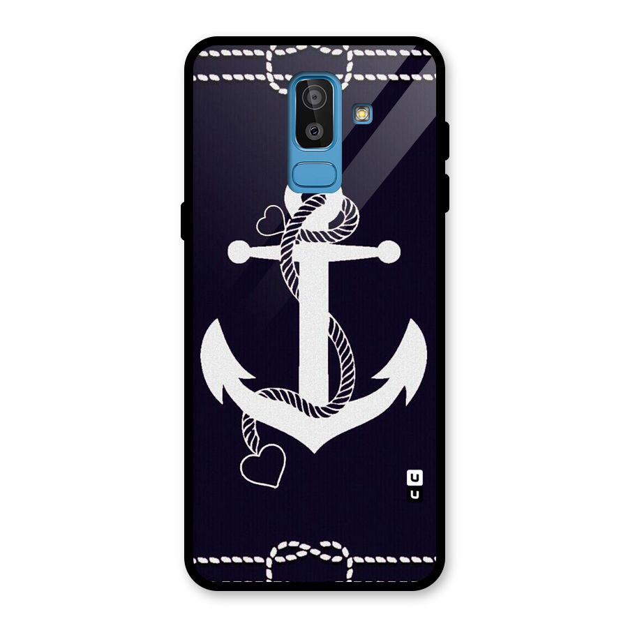 Sail Anchor Glass Back Case for Galaxy J8