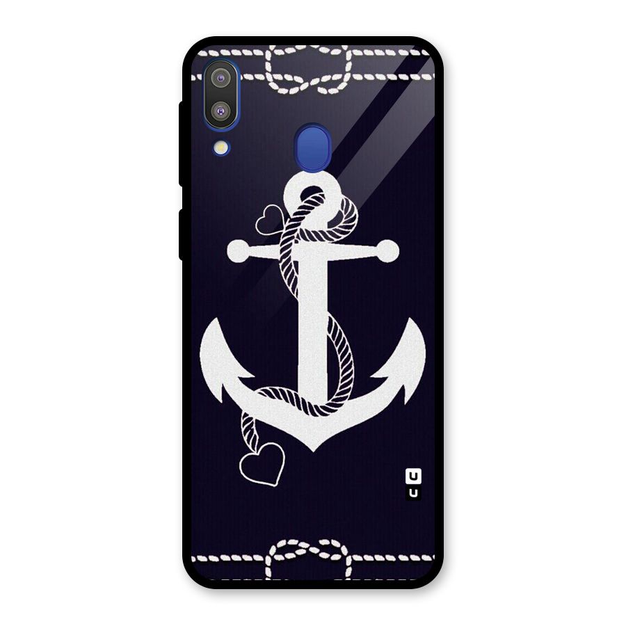 Sail Anchor Glass Back Case for Galaxy M20