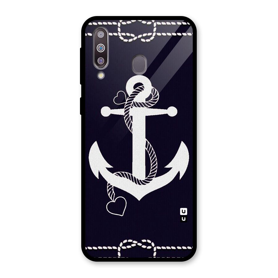 Sail Anchor Glass Back Case for Galaxy M30