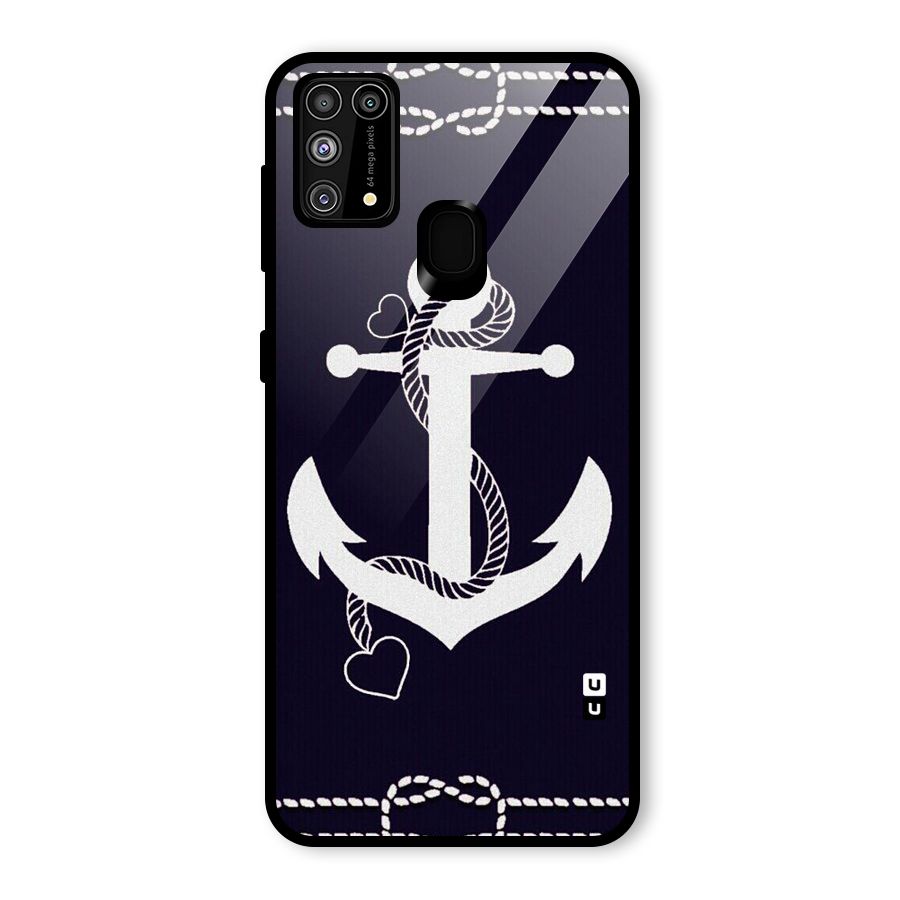Sail Anchor Glass Back Case for Galaxy M31