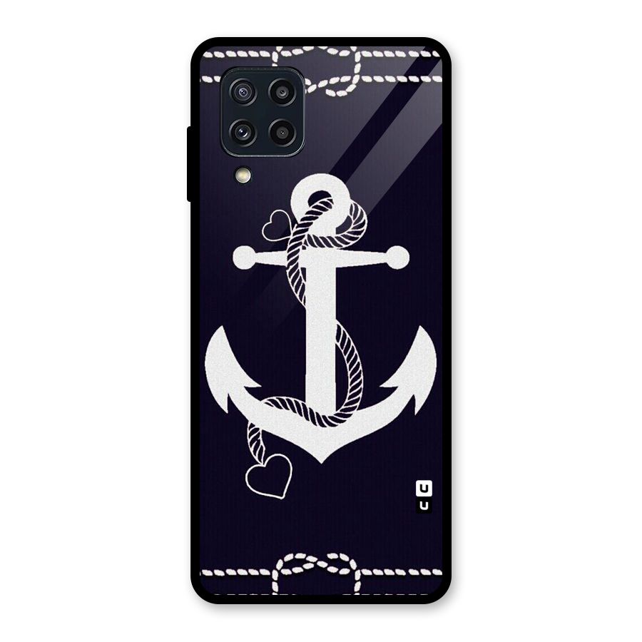 Sail Anchor Glass Back Case for Galaxy M32