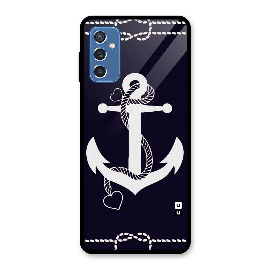 Sail Anchor Glass Back Case for Galaxy M52 5G