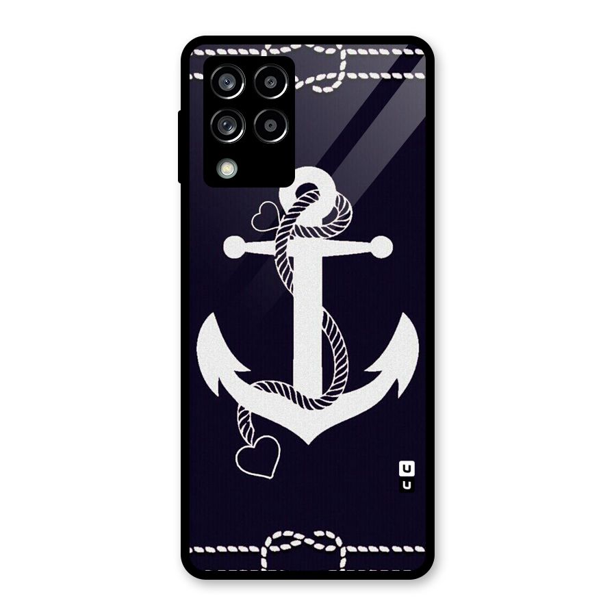 Sail Anchor Glass Back Case for Galaxy M53 5G