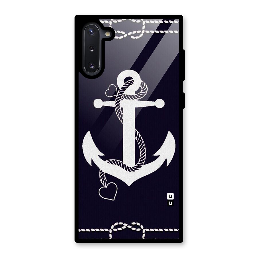 Sail Anchor Glass Back Case for Galaxy Note 10