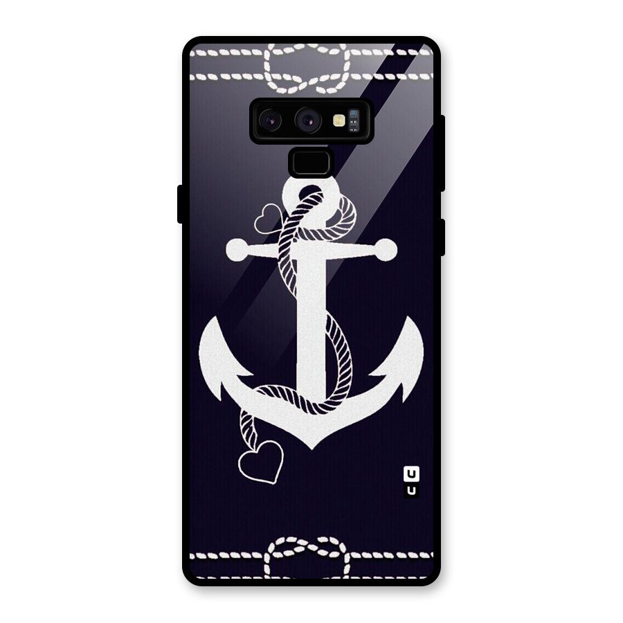 Sail Anchor Glass Back Case for Galaxy Note 9