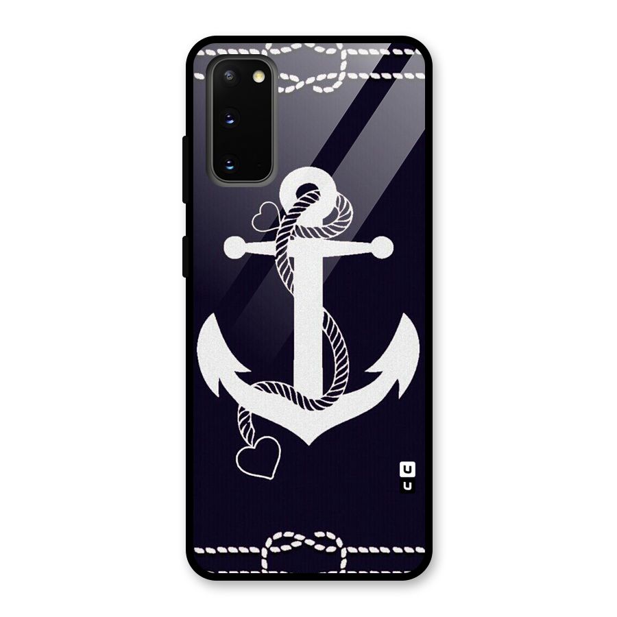 Sail Anchor Glass Back Case for Galaxy S20