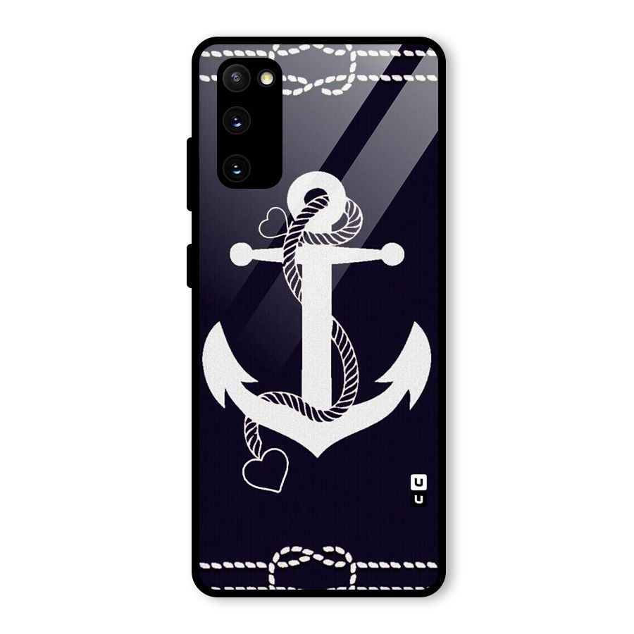 Sail Anchor Glass Back Case for Galaxy S20 FE 5G