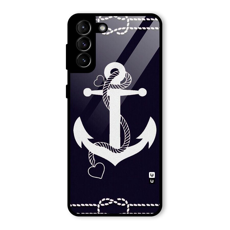 Sail Anchor Glass Back Case for Galaxy S21 Plus