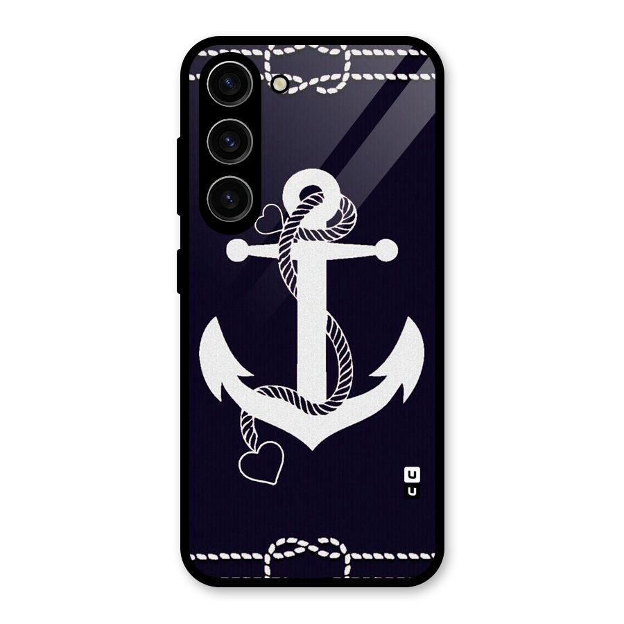 Sail Anchor Glass Back Case for Galaxy S23