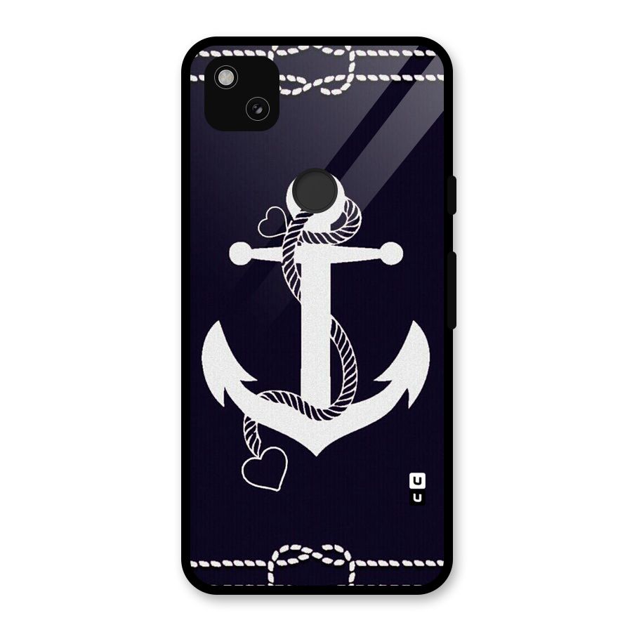 Sail Anchor Glass Back Case for Google Pixel 4a