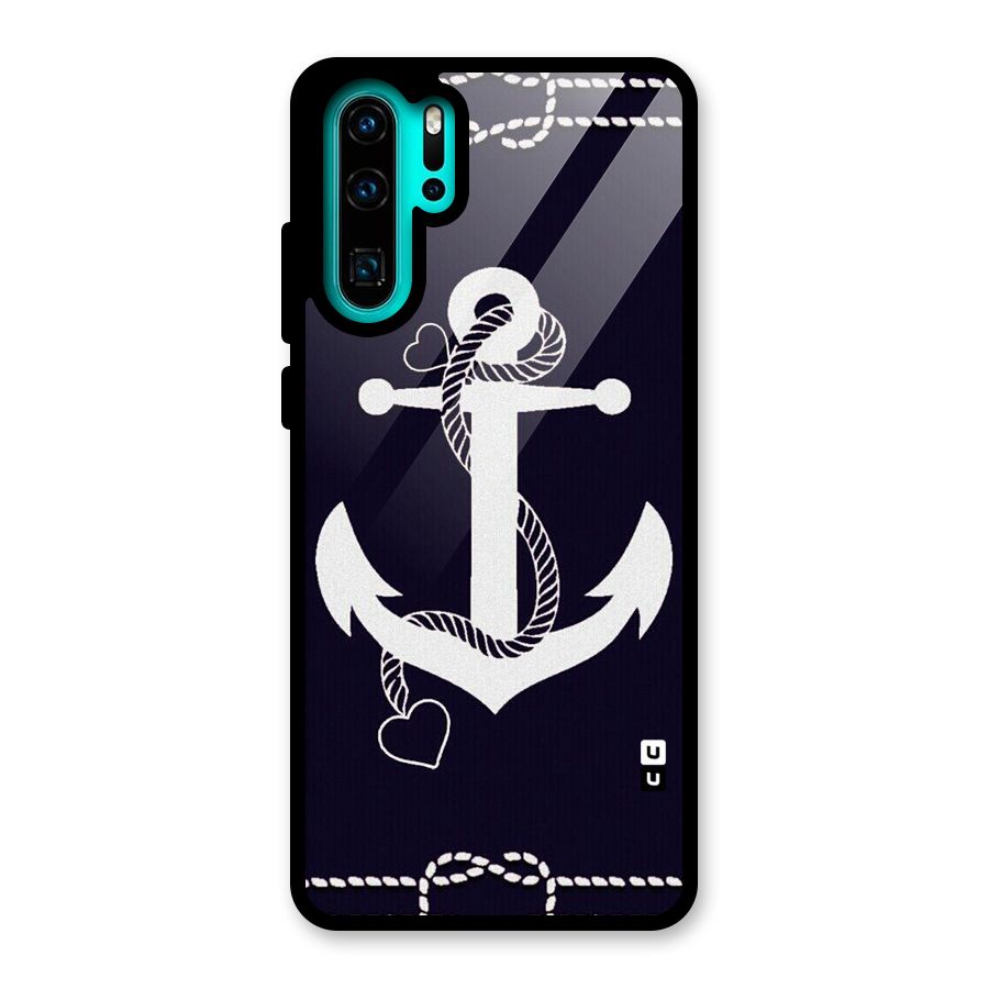 Sail Anchor Glass Back Case for Huawei P30 Pro