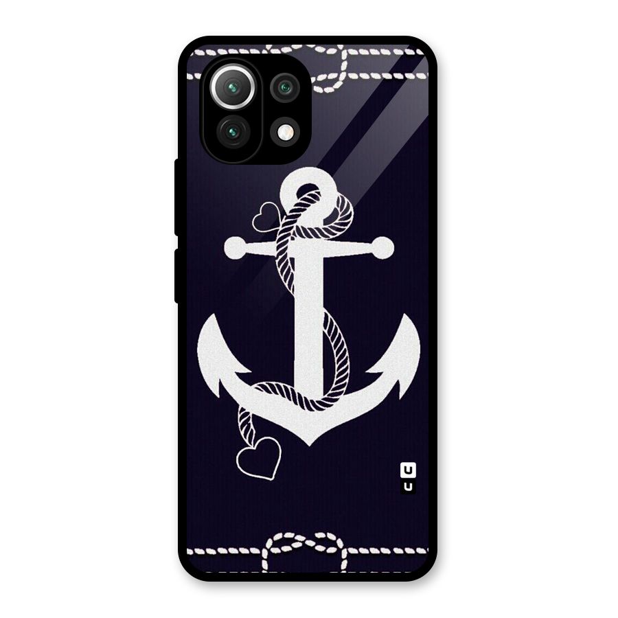 Sail Anchor Glass Back Case for Mi 11 Lite