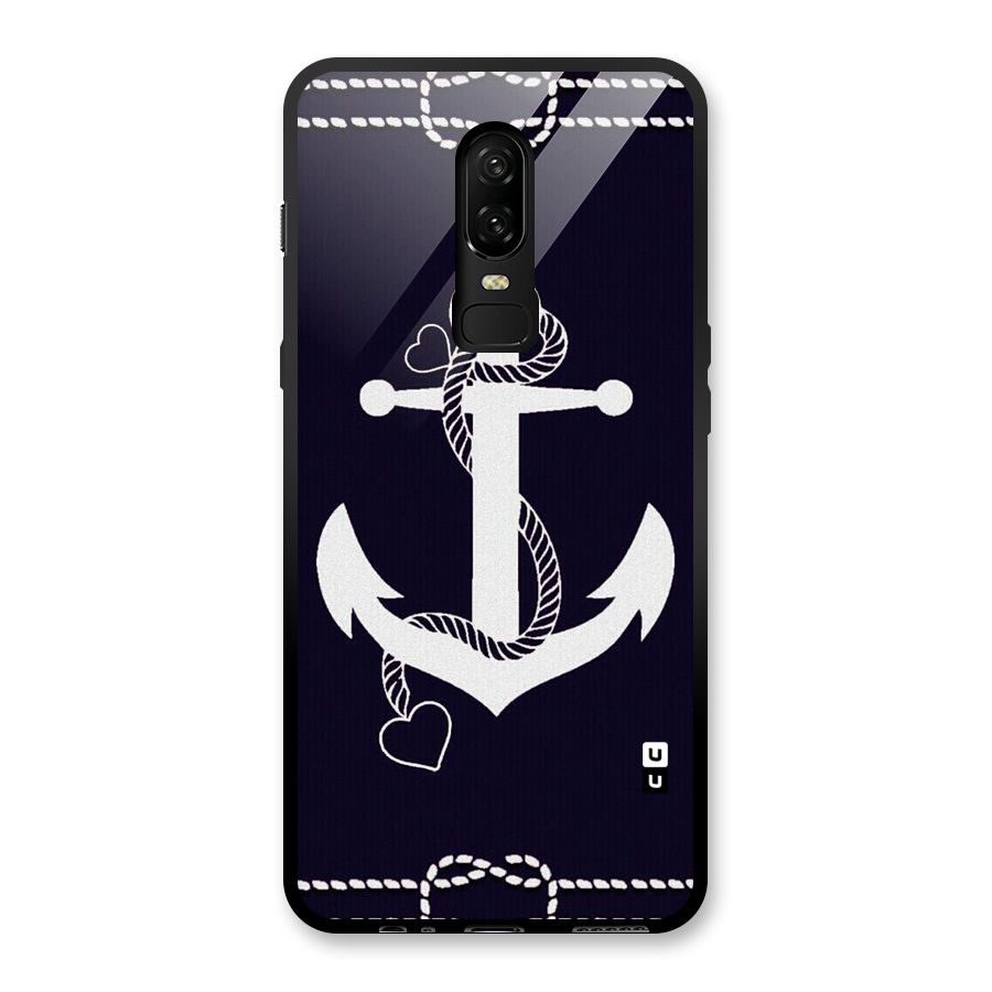 Sail Anchor Glass Back Case for OnePlus 6