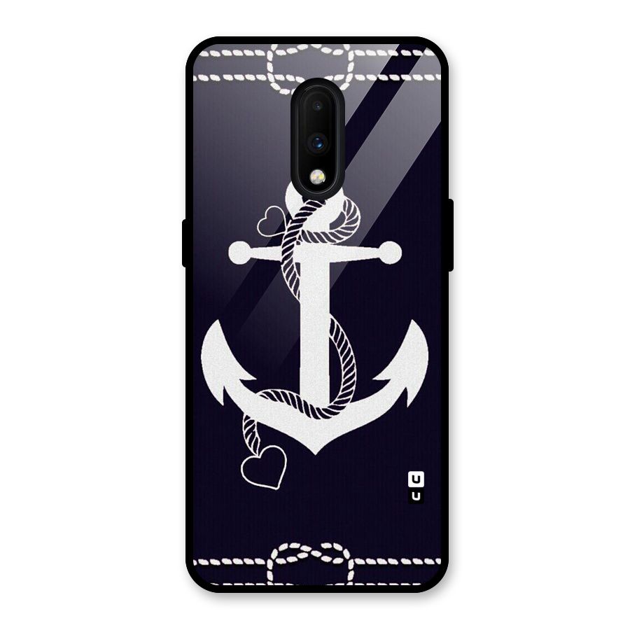 Sail Anchor Glass Back Case for OnePlus 7