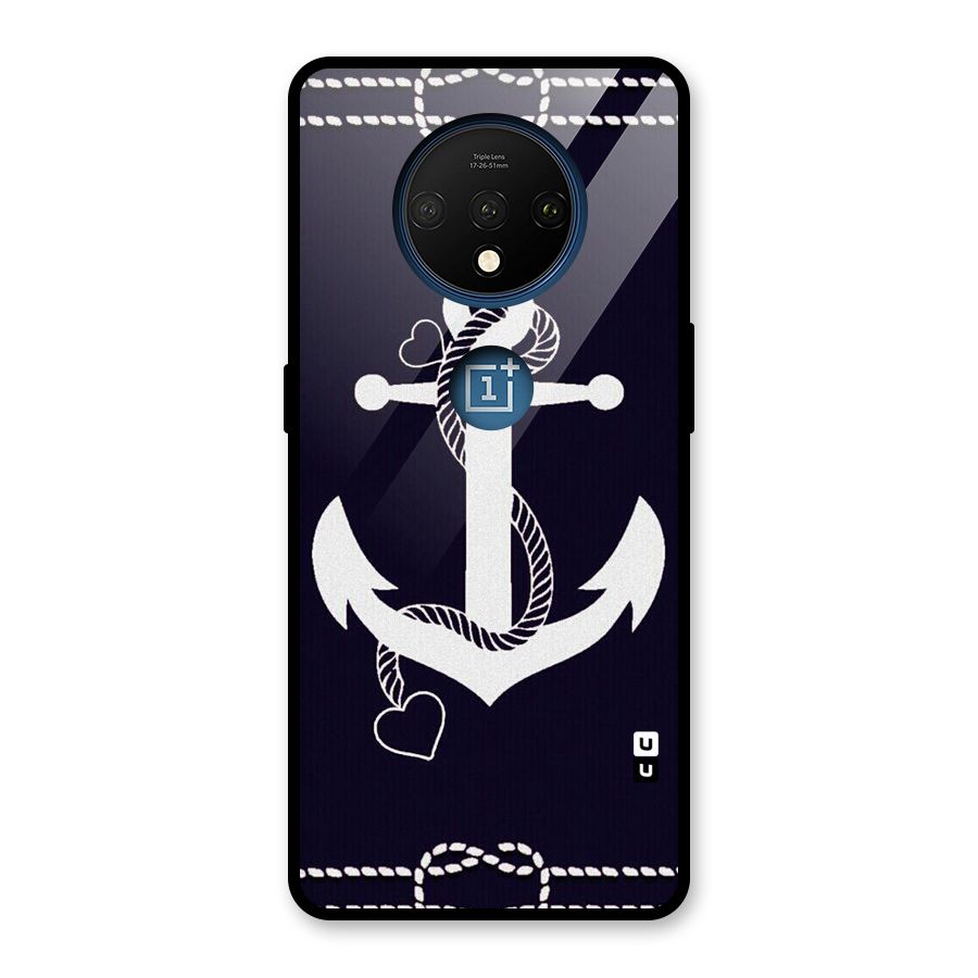 Sail Anchor Glass Back Case for OnePlus 7T
