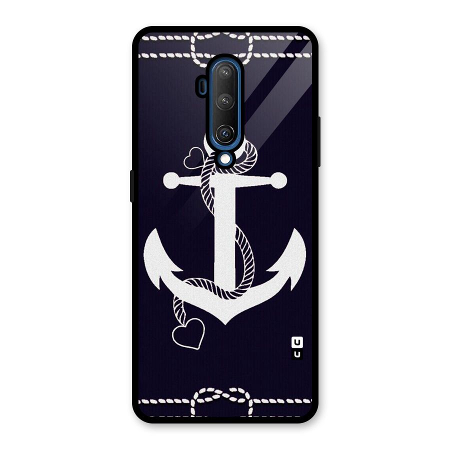 Sail Anchor Glass Back Case for OnePlus 7T Pro