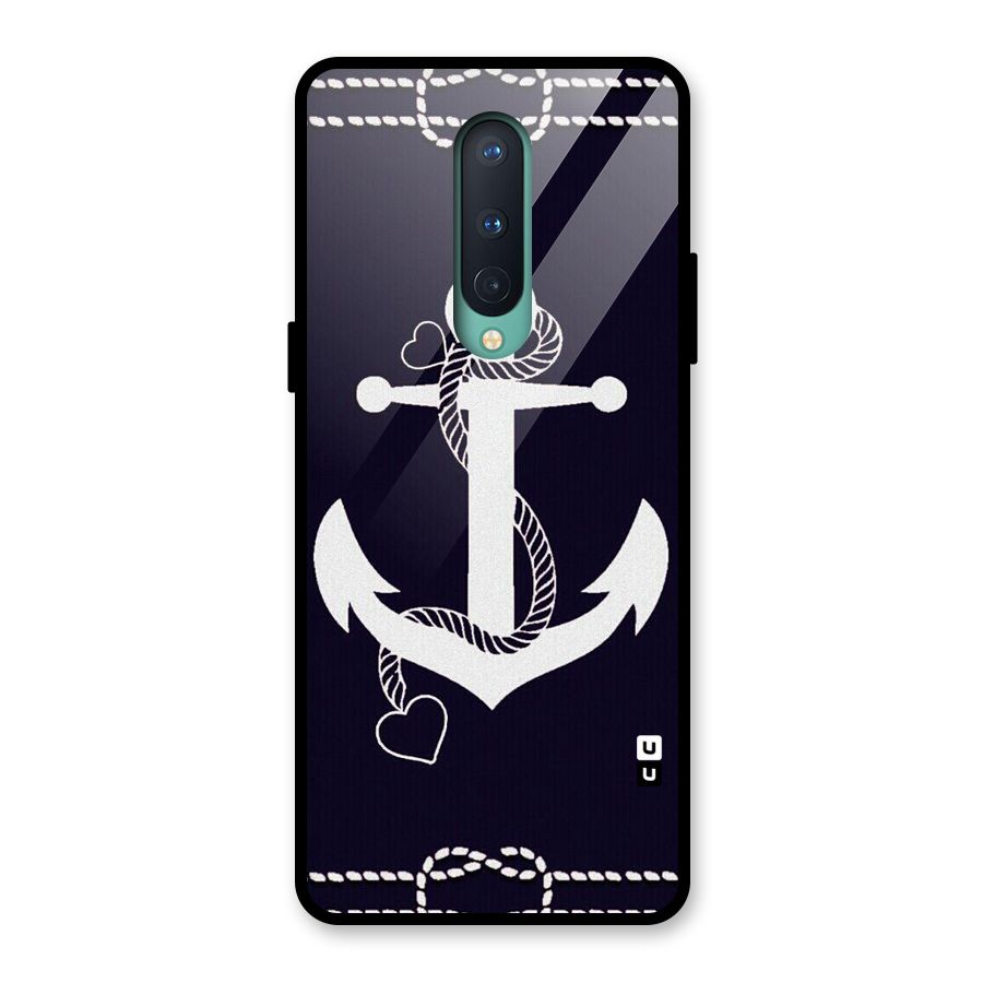 Sail Anchor Glass Back Case for OnePlus 8