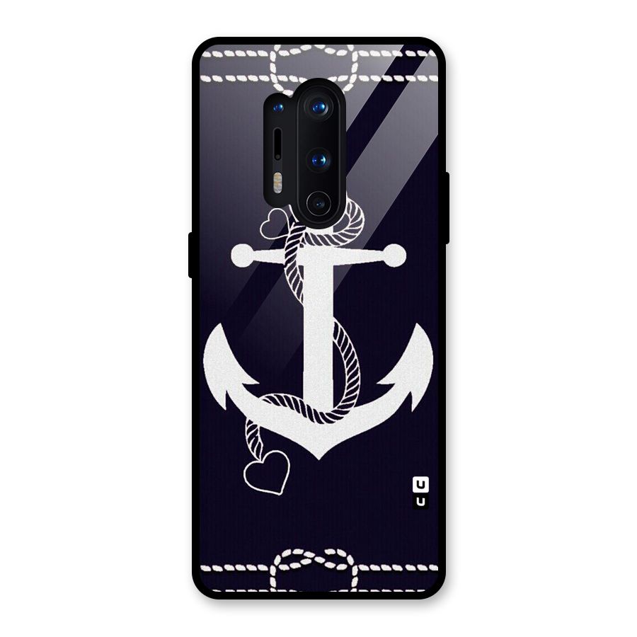 Sail Anchor Glass Back Case for OnePlus 8 Pro