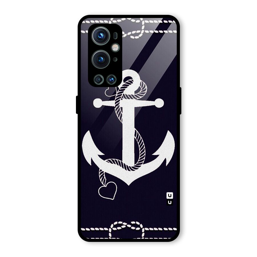 Sail Anchor Glass Back Case for OnePlus 9 Pro