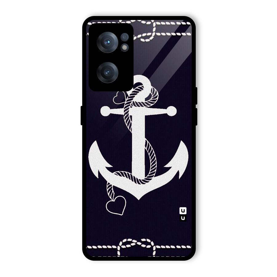 Sail Anchor Glass Back Case for OnePlus Nord CE 2 5G