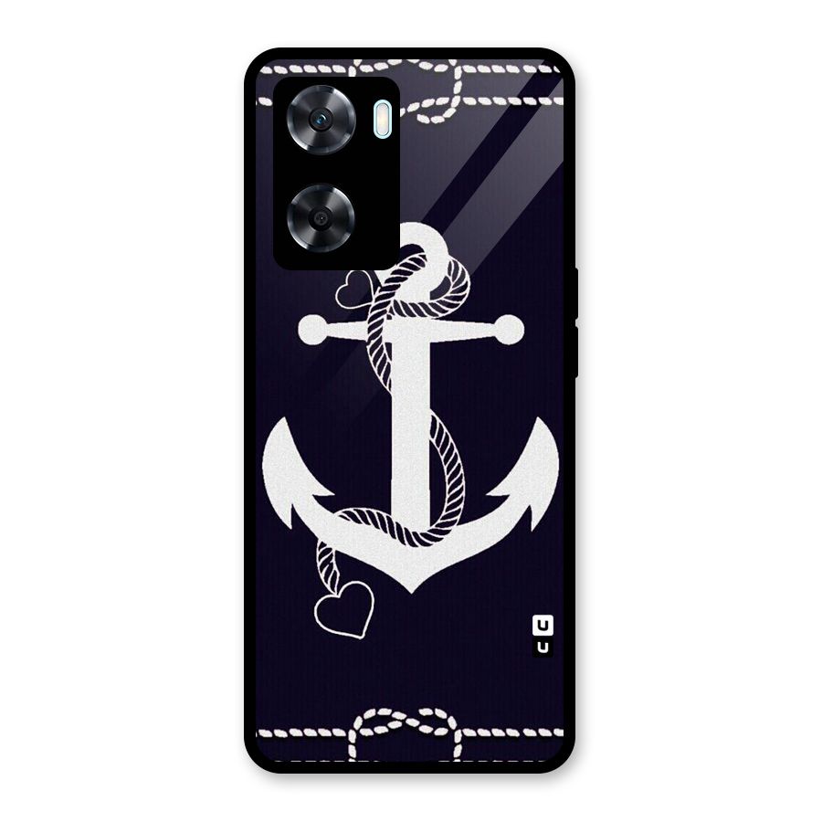 Sail Anchor Glass Back Case for Oppo A77