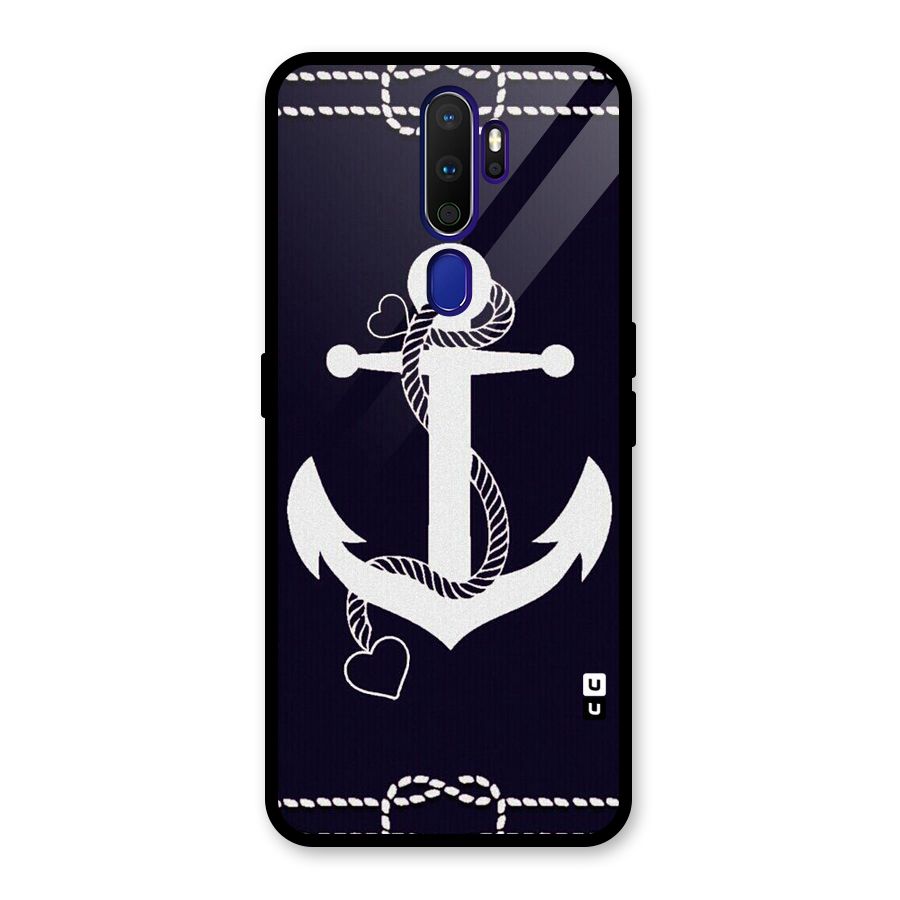 Sail Anchor Glass Back Case for Oppo A9 (2020)