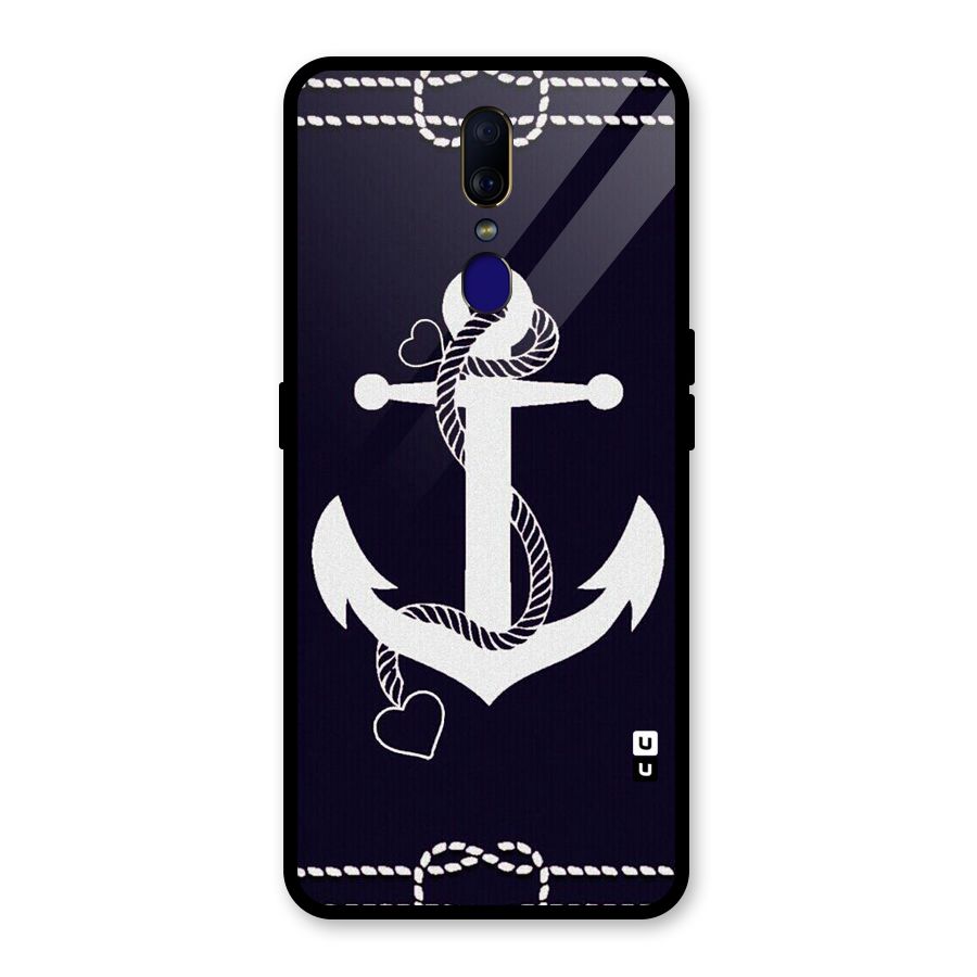 Sail Anchor Glass Back Case for Oppo F11