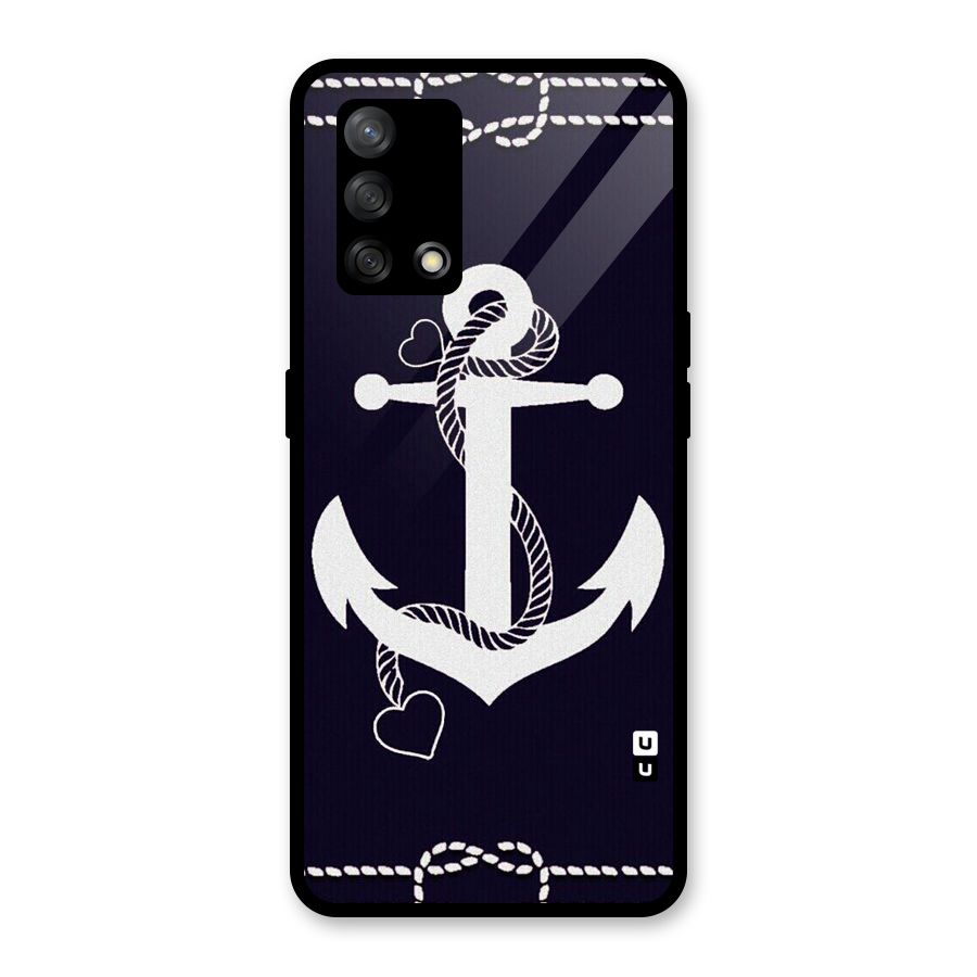 Sail Anchor Glass Back Case for Oppo F19