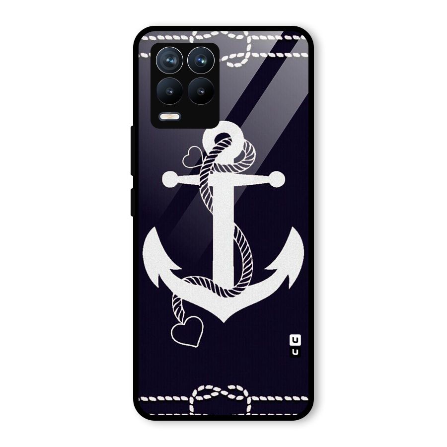 Sail Anchor Glass Back Case for Realme 8 Pro