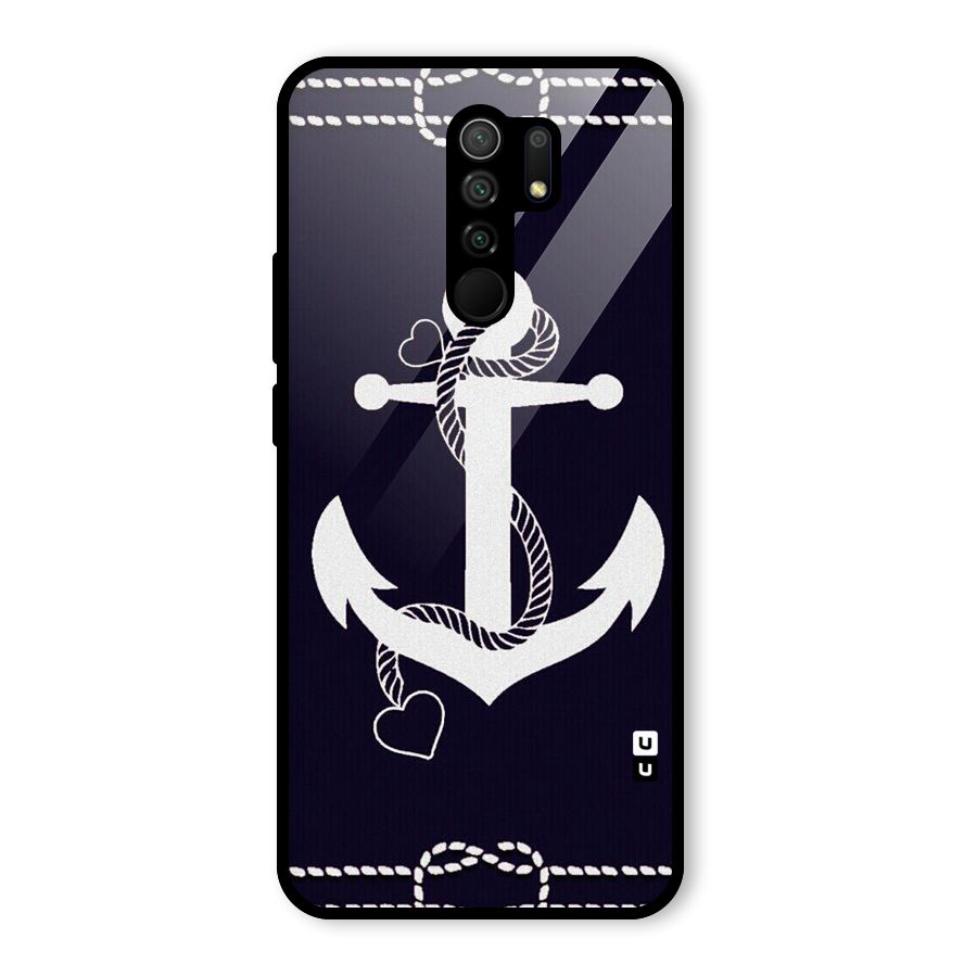 Sail Anchor Glass Back Case for Redmi 9 Prime