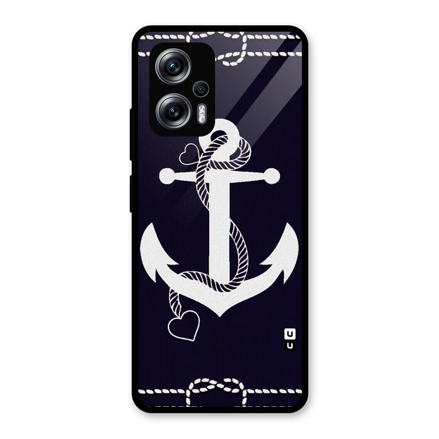 Sail Anchor Glass Back Case for Redmi K50i