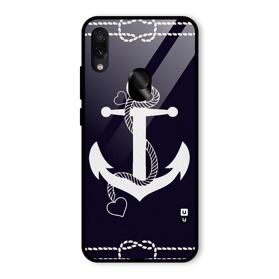 Sail Anchor Glass Back Case for Redmi Note 7S