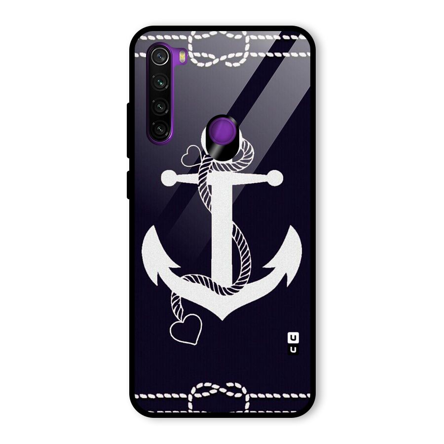 Sail Anchor Glass Back Case for Redmi Note 8