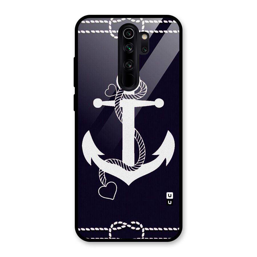 Sail Anchor Glass Back Case for Redmi Note 8 Pro