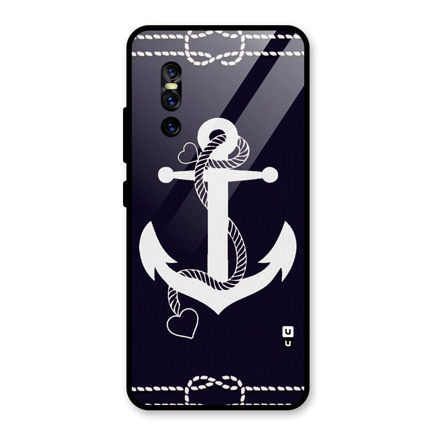 Sail Anchor Glass Back Case for Vivo V15 Pro
