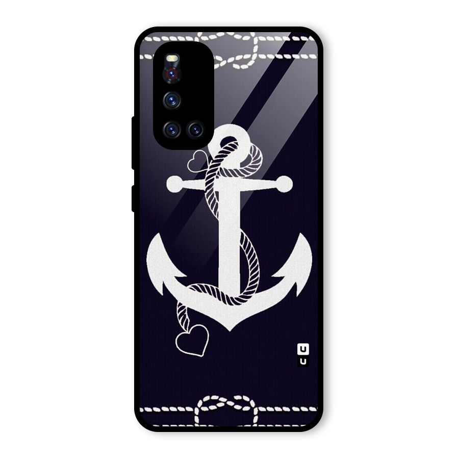 Sail Anchor Glass Back Case for Vivo V19