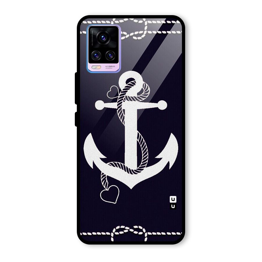 Sail Anchor Glass Back Case for Vivo V20 Pro