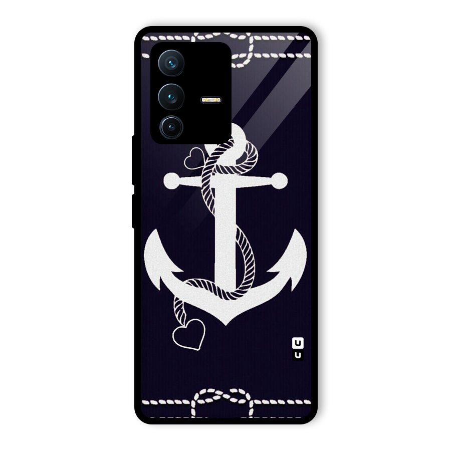 Sail Anchor Glass Back Case for Vivo V23 Pro