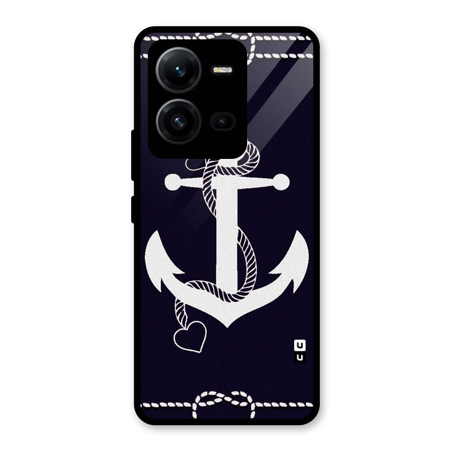 Sail Anchor Glass Back Case for Vivo V25