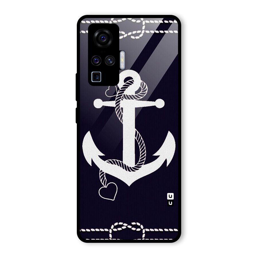 Sail Anchor Glass Back Case for Vivo X50 Pro