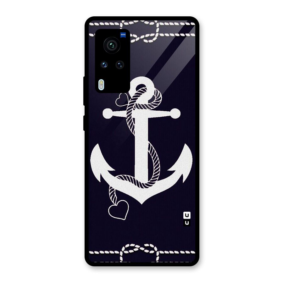 Sail Anchor Glass Back Case for Vivo X60 Pro