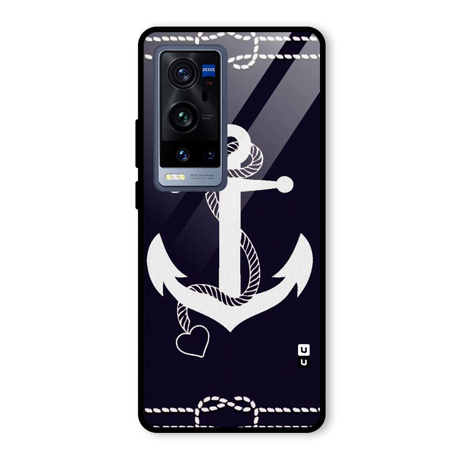 Sail Anchor Glass Back Case for Vivo X60 Pro Plus