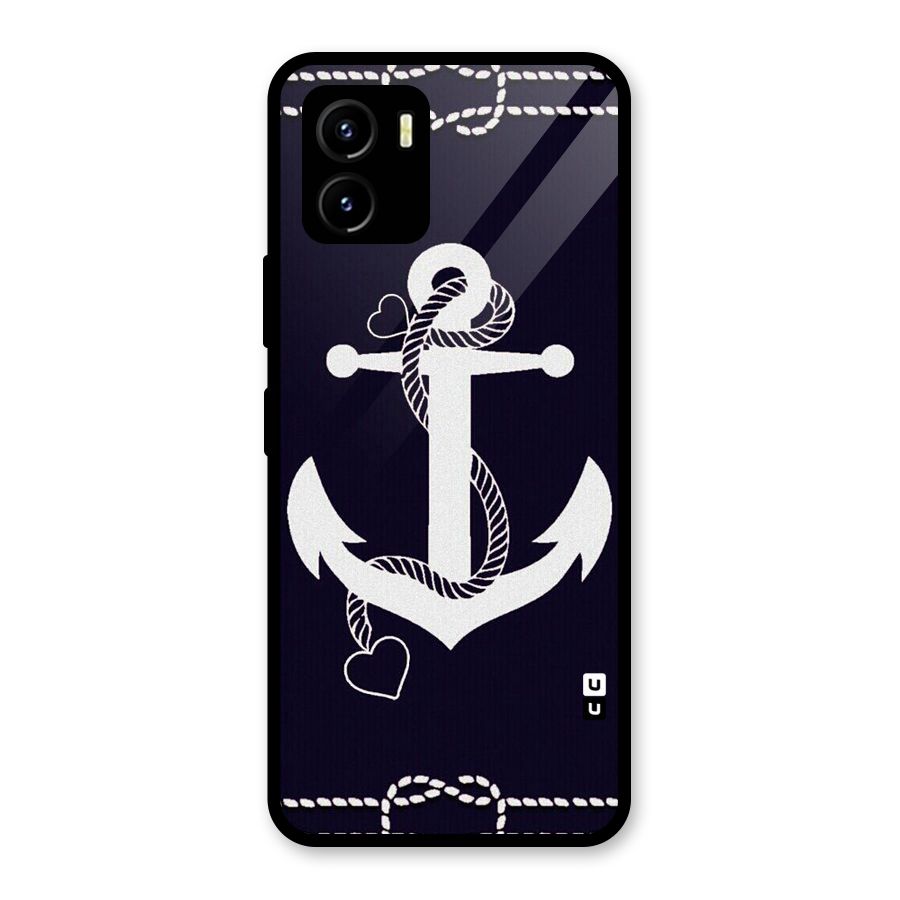 Sail Anchor Glass Back Case for Vivo Y15s