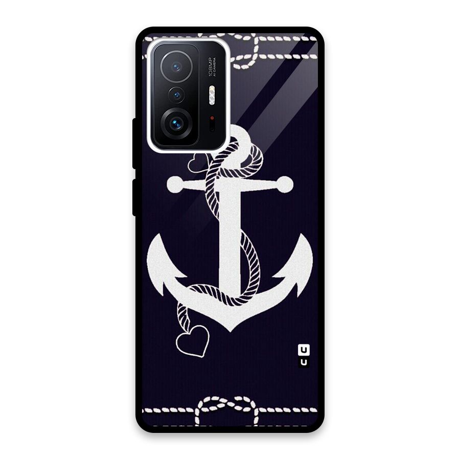 Sail Anchor Glass Back Case for Xiaomi 11T Pro