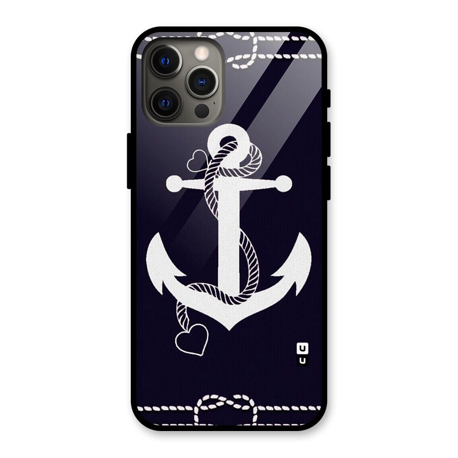 Sail Anchor Glass Back Case for iPhone 12 Pro Max