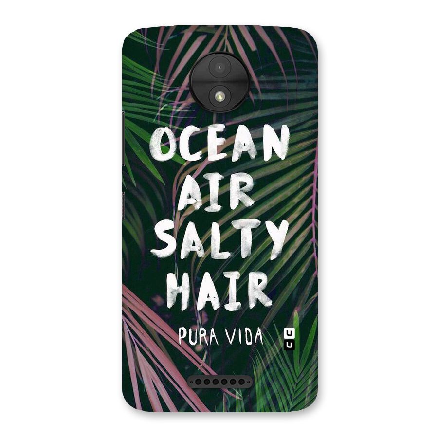 Salty Hair Back Case for Moto C